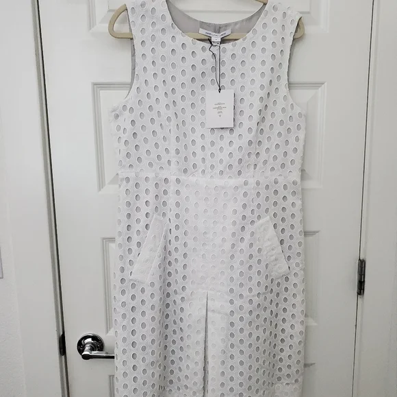 Diane von Furstenberg Carprenna Ring Stitch Dress 14. - Picture 1 of 16